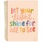 bloom daily planners 2024-25 Soft Cover Daisy Student Planner, 7&#x22; x 9&#x22;, Let Your Light Shine